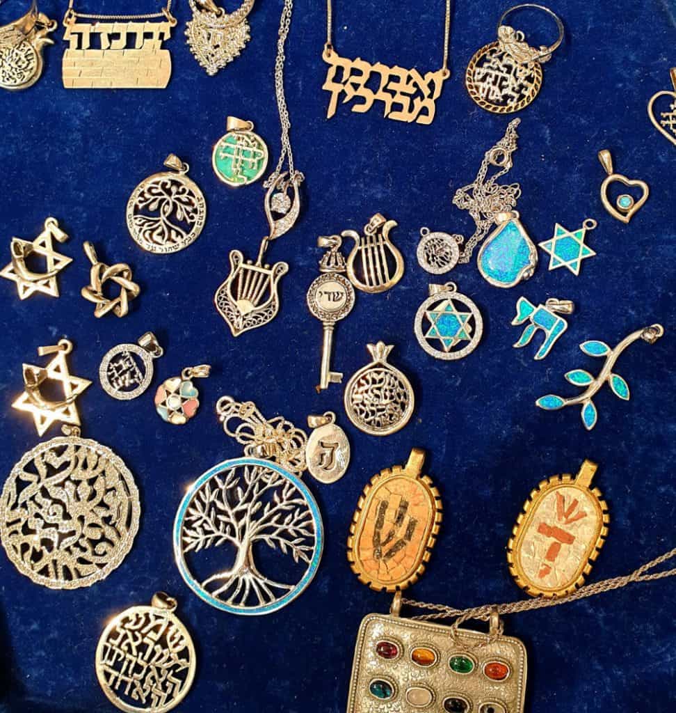 Biblical jewelry from Shorashim of the Old City